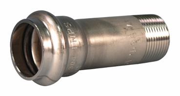 1-1/2" Vic-Press Male Adapter 304 Stainless Style P596