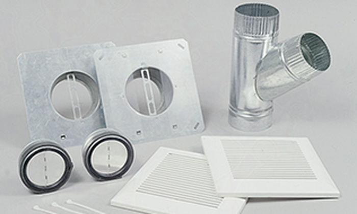 WhisperLine Installation Kit - Double Inlet - 6" Duct