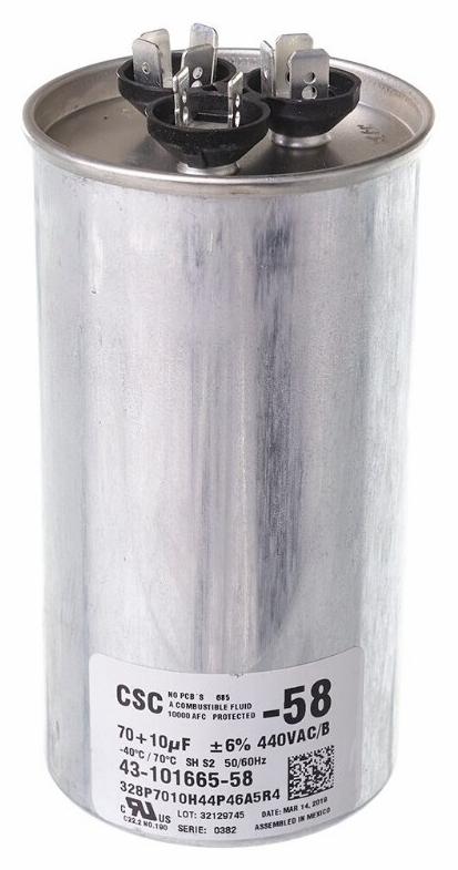 Capacitor - 70/10/440 Dual Round