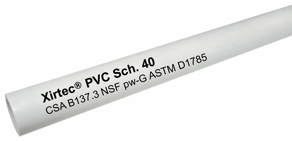 1" x 20' Non-CSA Sch40 PVC Pipe