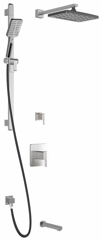 Grafik TD3 Premia Thermostatic Tub and Shower System with Wall Arm