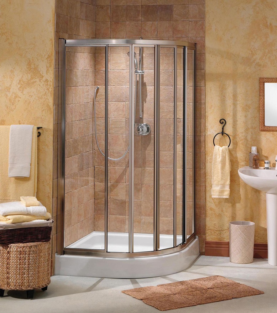 Contoura Neo-Round 60" x 32" Sliding Shower Door