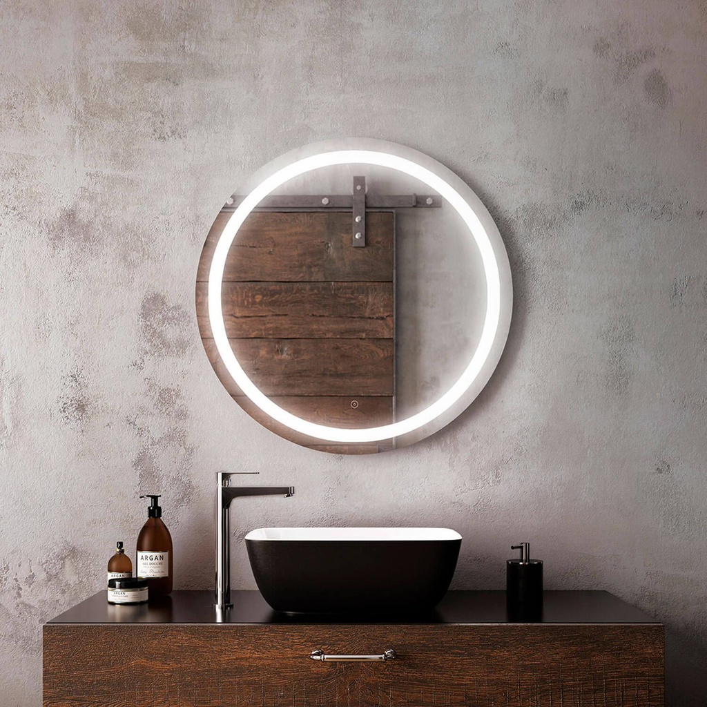Effect Illuminated 30" Round Bathroom Mirror