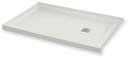B3Square 6032 RH Drain Right Corner Shower Base