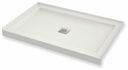 B3Square 4836 Center Drain Alcove Shower Base