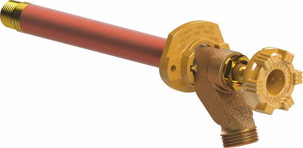 Model 14 Wall Faucet CP Inlet 6 Inch, Metal Handle