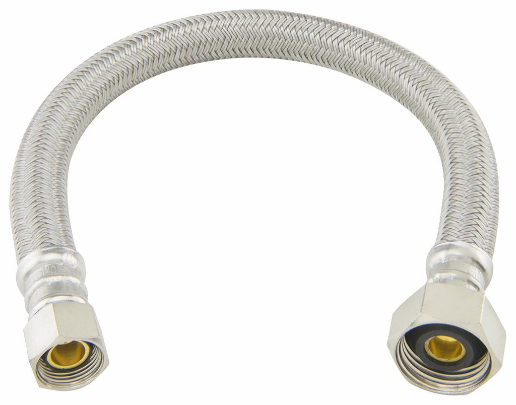 12" Flexible Faucet Connector 3/8" Comp x 1/2" FIP