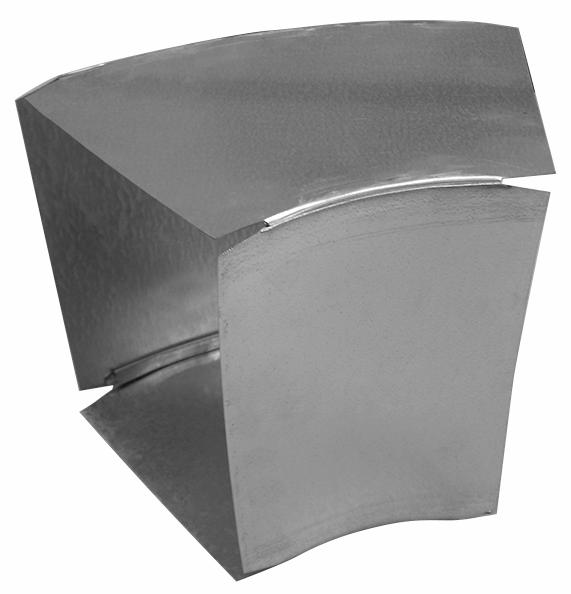 8" x 8" Long Way 45 Degree Duct Elbow