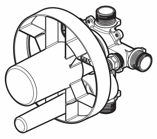 1/2" Pressure Balance Rough-In Valve with Diverter