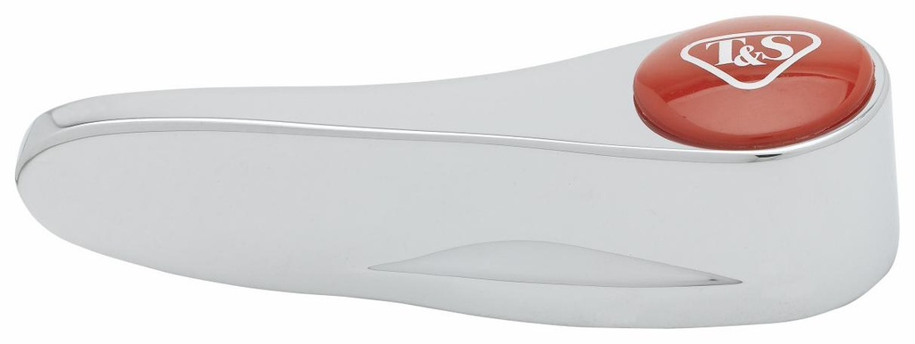 Lever Handle, Red Index (T&S Logo), Screw