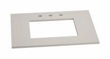 TechStone 37" x 22" x 3/4" Widespread Vanity Countertop