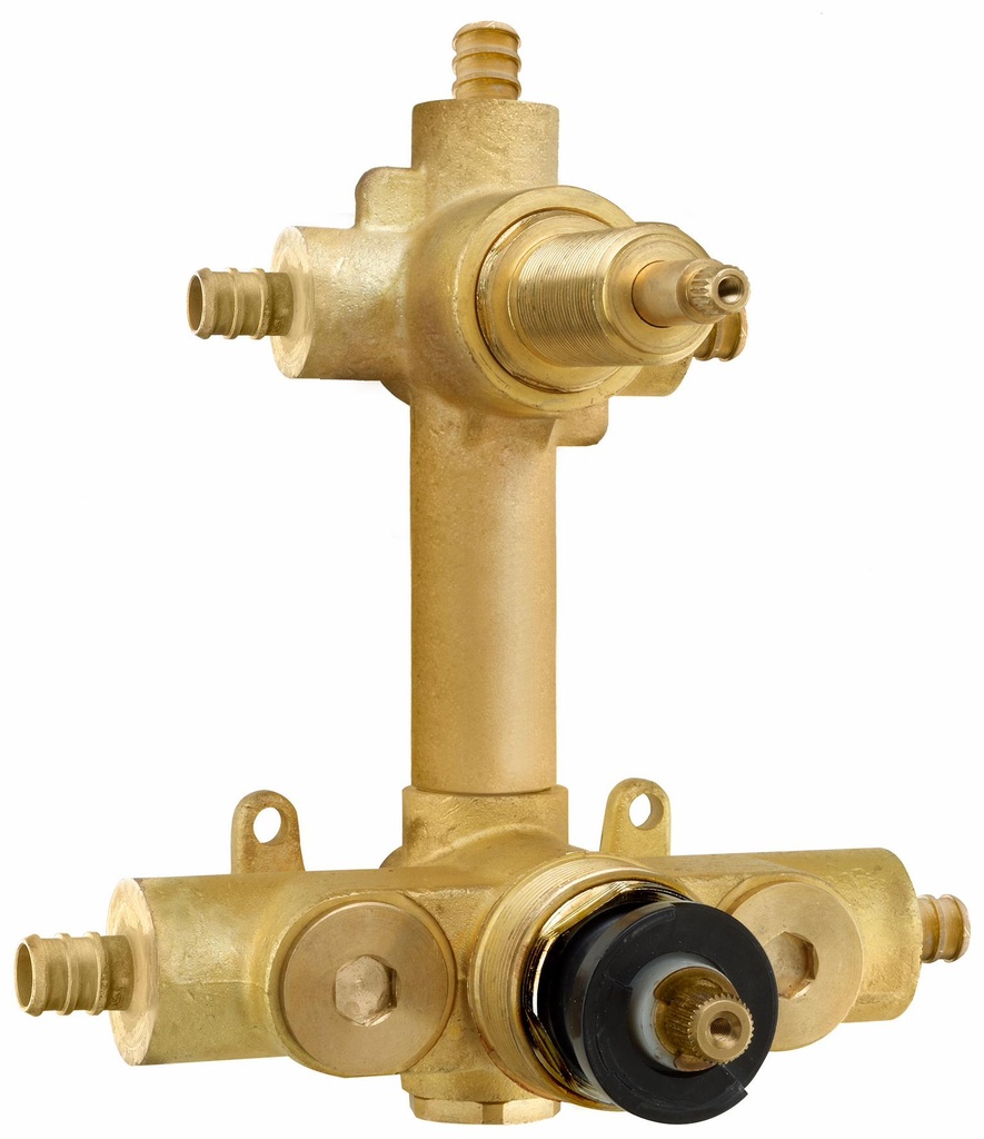 Rough-In Valve for 3-Way Thermostatic Diverter (1/2" Pex Connections)