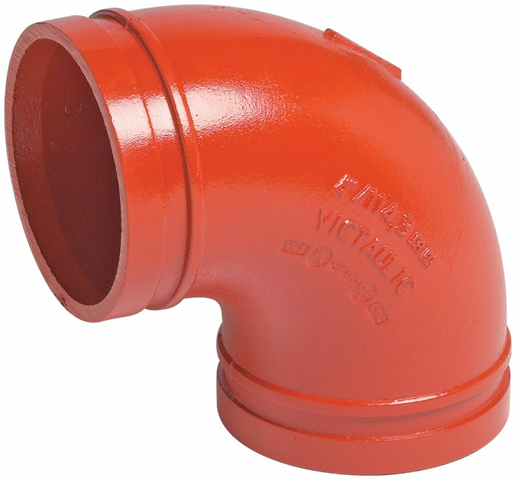 4" Grooved 90 Elbow Galvanized No. 10