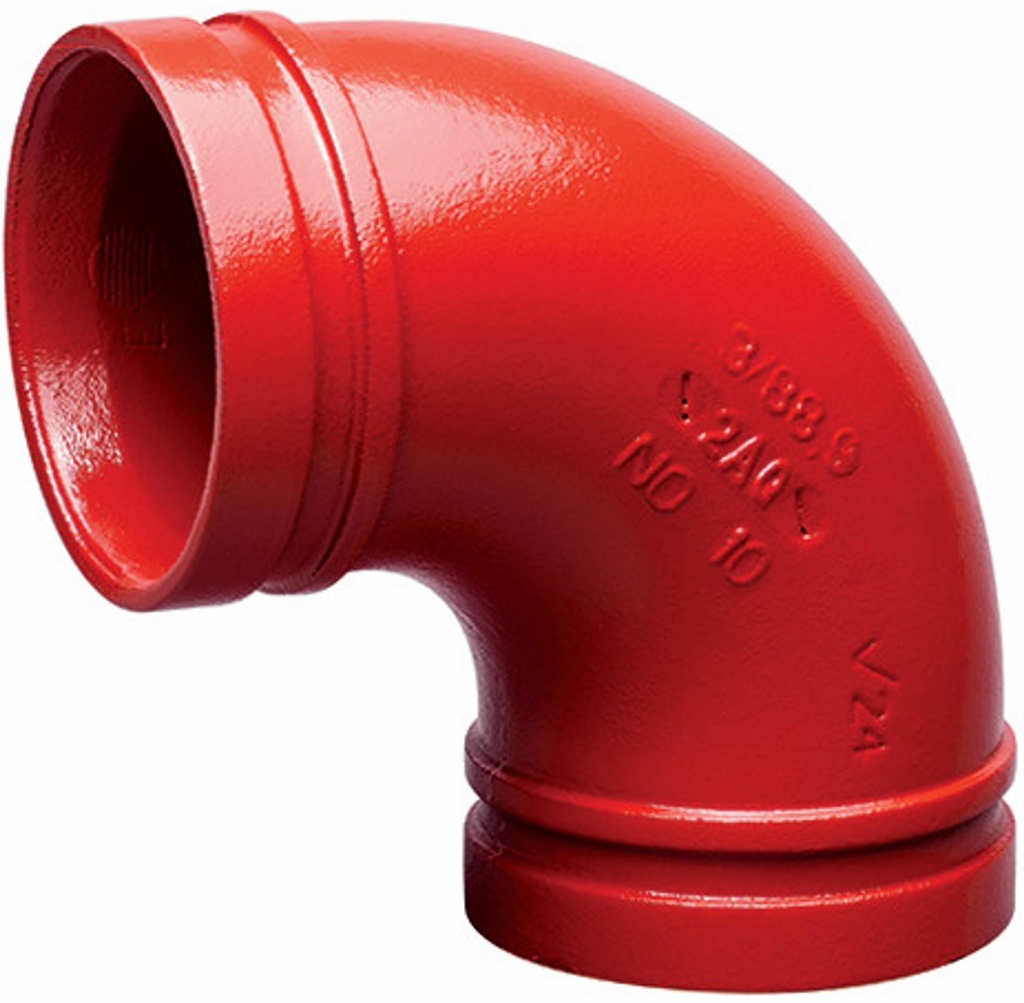 12" Grooved 90 Elbow No. 10