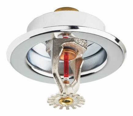 1/2" Quick Response 155F K5.6 Pendent Sprinkler Head Chrome FireLock V2708