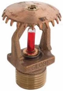 1/2" Standard Response 155F K5.6 Upright Sprinkler Head Brass FireLock V2703