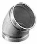 8" Grooved 304SS Stainless Steel 45 Elbow Long Radius No. 411