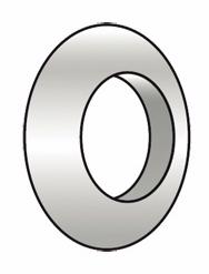 2/4 60/100 Rubber Wall Plate White