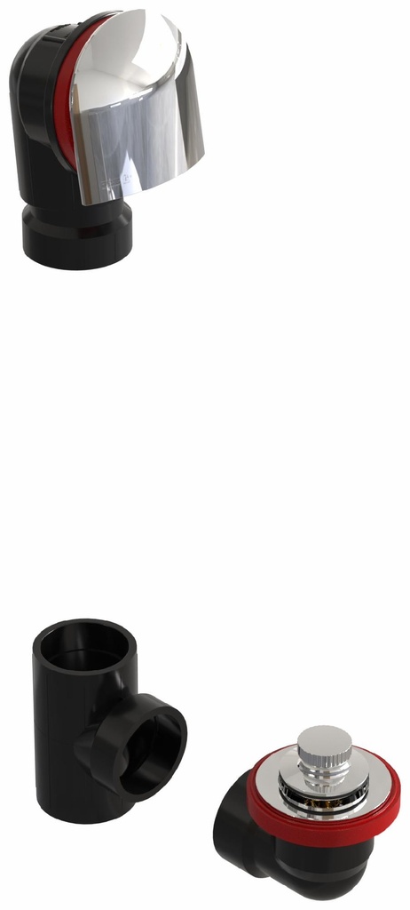 Lift & Turn ABS Offset Waste & Overflow Kit with Zinc Strainer