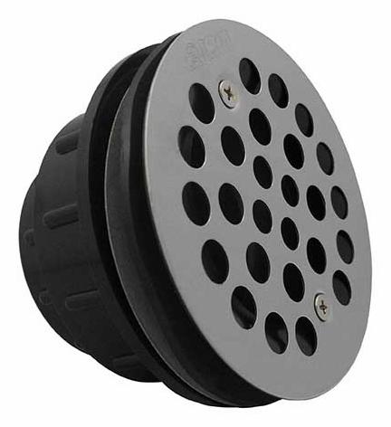 2-Piece ABS Shower Drain x Hub for Molded Shower Bases