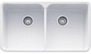 Manor House 31-1/4" 2 Bowl Apron Front Kitchen Sink