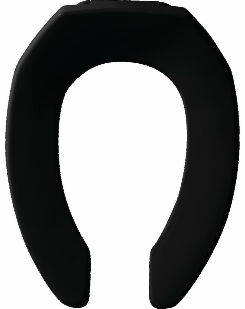 Elongated Commercial Plastic Open Front Toilet Seat less Cover