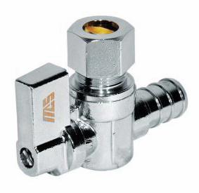 MAS ML-129-1214 1/2 PEX X 1/4 OD CHR COMP ANGLE STOP