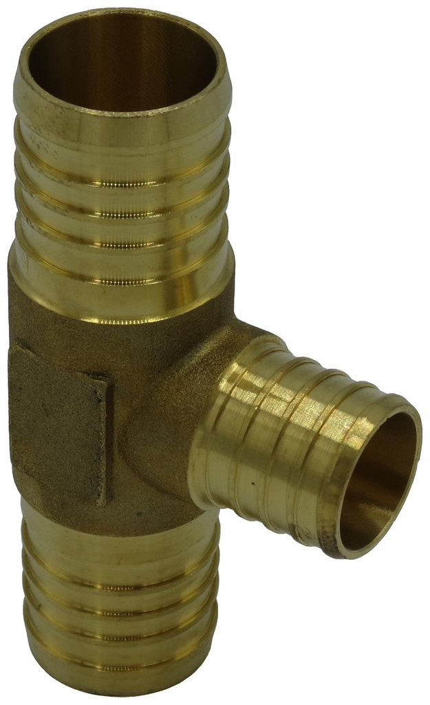 1-1/4" x 1" x 1" Brass Pex Tee NL