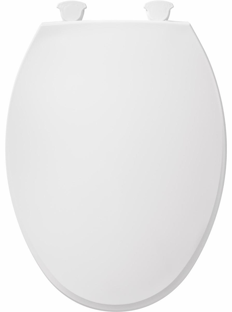 Elongated Plastic Easy-Clean Toilet Seat with Cover