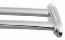 Curved Adjustable Double Shower Rod