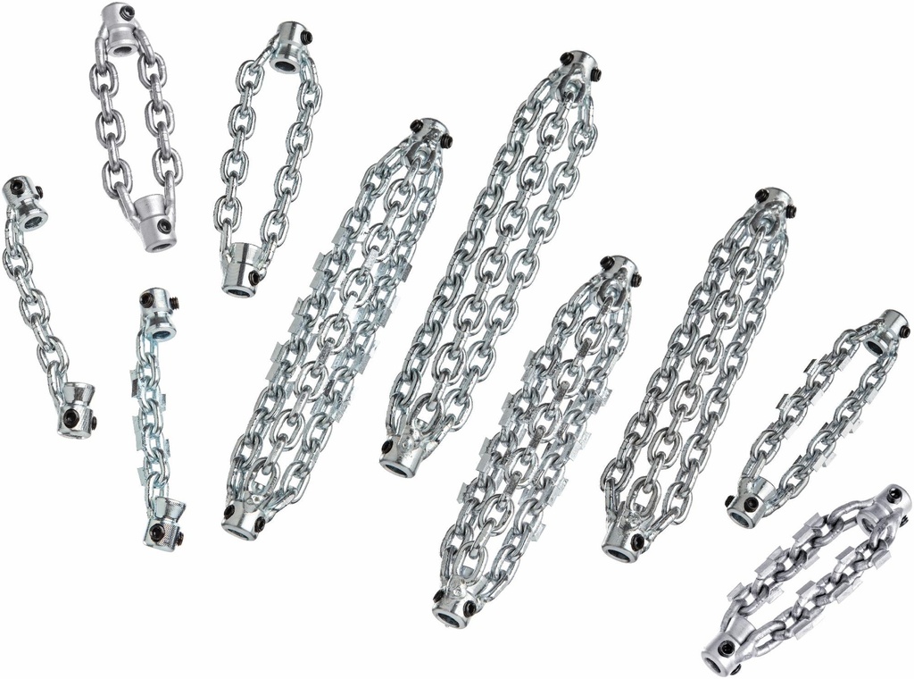 FlexShaft Knocker, K9-204, 4" (100 mm), 3 chain, carbide tip