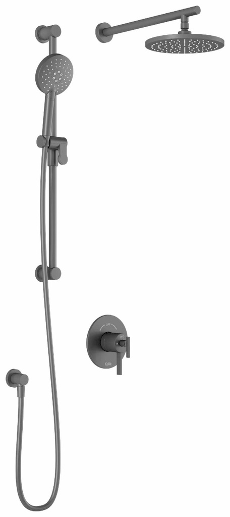 RoundOne TCD1 Thermostatic Coaxial Shower System with Wall Arm