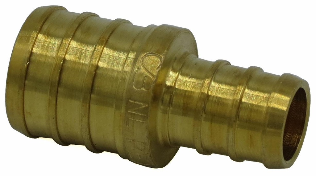3/4" x 1/2" Brass Pex Coupling NL