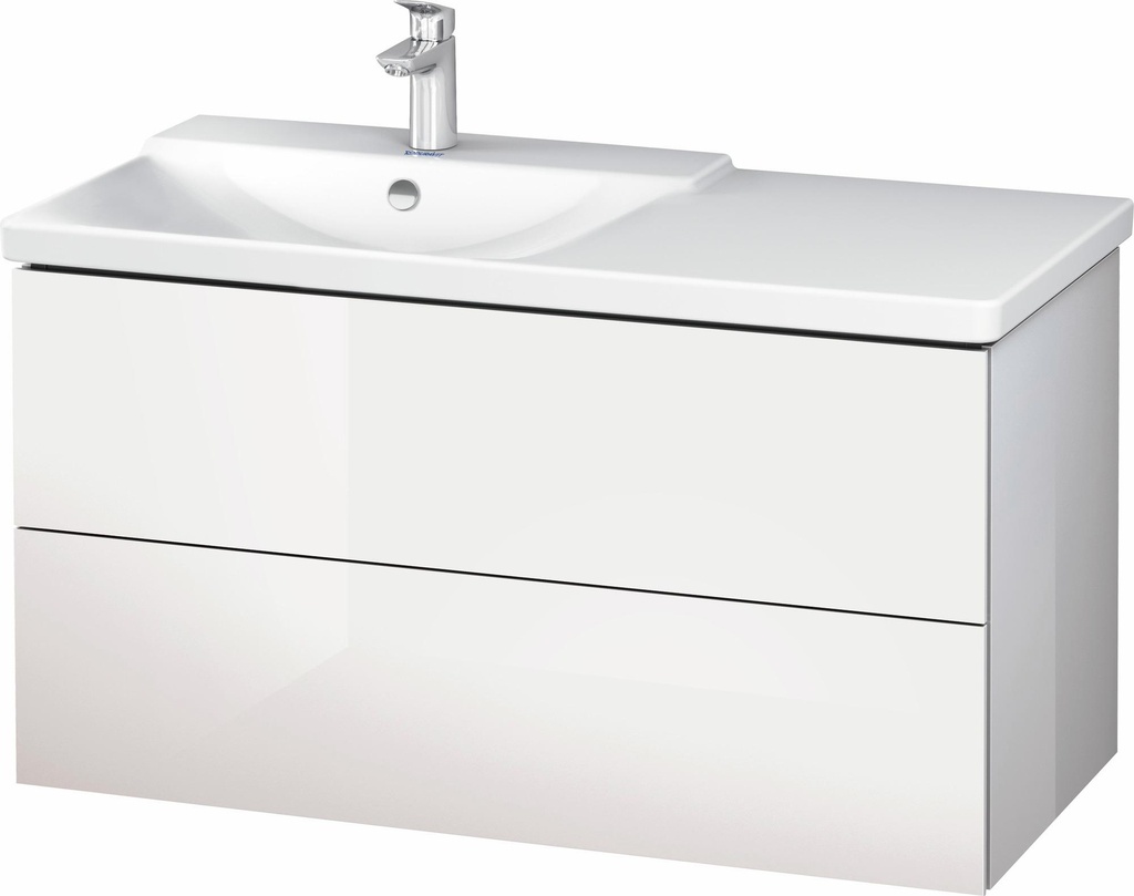 L-Cube 40-1/8" 2-Drawer Wall Mount Vanity (Cabinet Only)