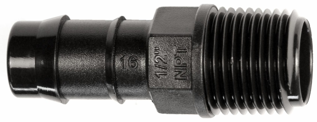 DB 1/2" MPT Adpt x 16mm ID