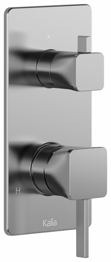 Square Trim for Pressure Balance with Volume Control Valve with 2-Way Integrated Diverter