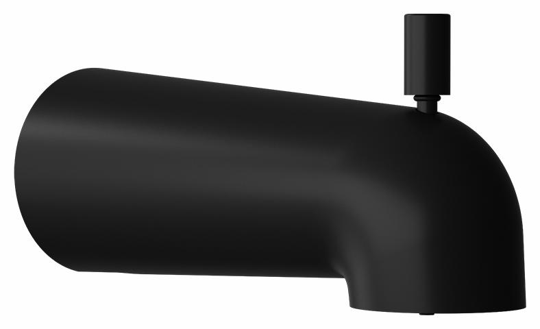 Round Slip Fit Tub Spout with Diverter