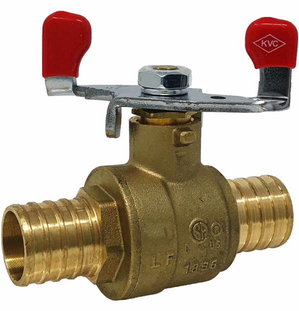 1 PEX LF BRASS WING BALL VALVE