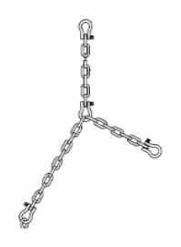 10' GALVANIZED LIFT CHAIN PKG 3/16