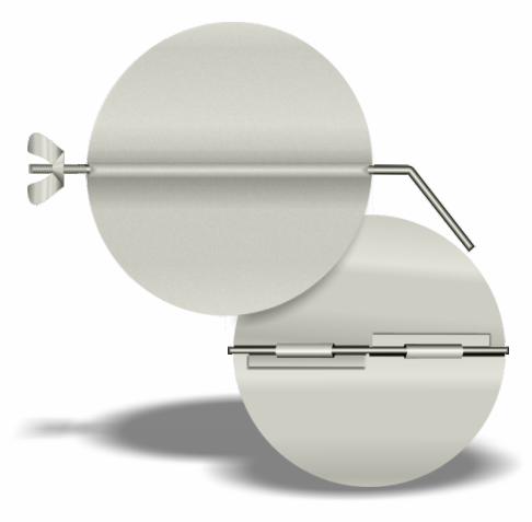 6" Commercial Pipe Damper 24ga