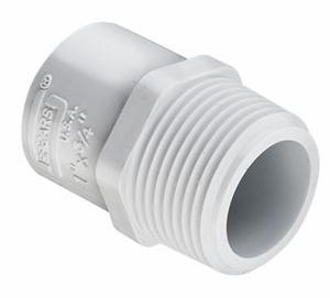 1X1-1/2 PVC RED MALE ADAPT MPTXSOC SCH40