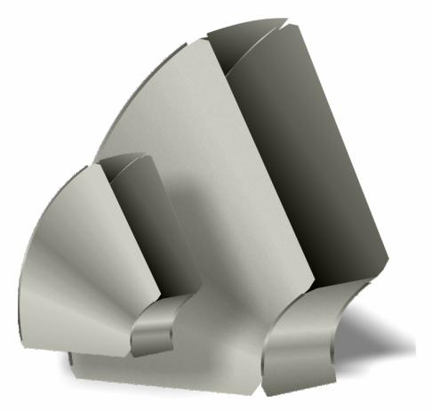 8" x 8" Long Way 45 Degree Duct Elbow