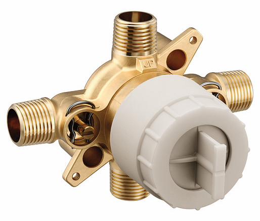 M-Core 4-Port Shower Mixing Valve with Stops - Copper