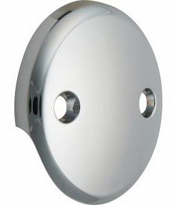 WST & OVRFLW PLATE-2 HOLE-CHRM