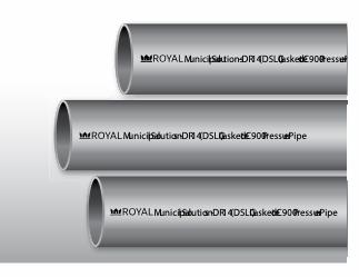 10"x20' PVC DR14 CIOD PIPE GSKT BLUE BRUTE