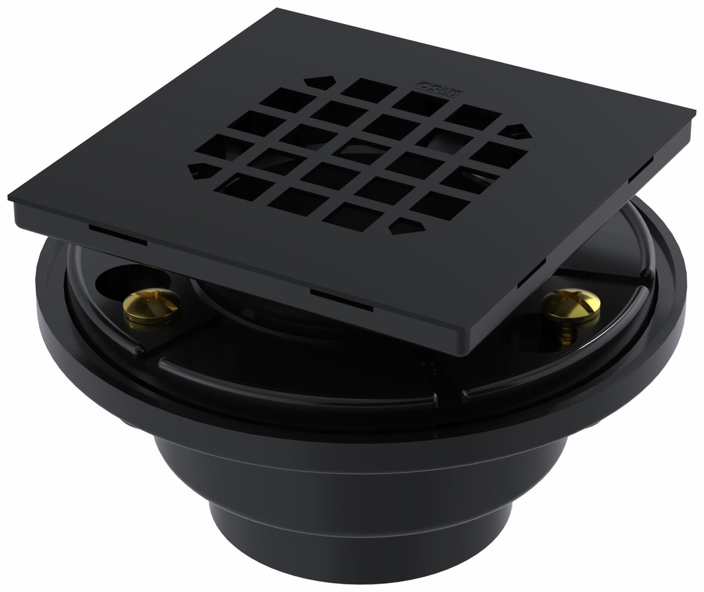 3-Piece ABS Square Shower Drain for Shower Pan Liner