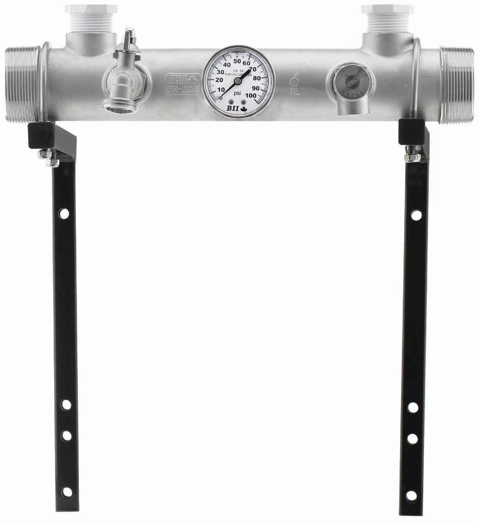 TFP-07M200SS-MB - 'S.S. Manifold Fitting Package W/Bracket / PVC Bushings'