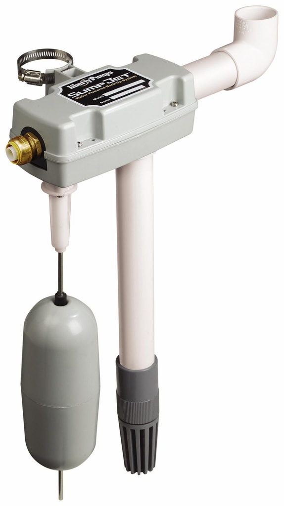 SumpJet Water Powered Back-Up Emergency Sump Pump