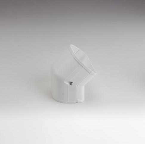 LD 3.5" 45 OUT VERT ELL WH 92