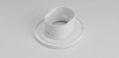 LD 3.5" WALL FLANGE WH 92